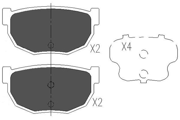 Remblokset Kavo Parts KBP-6541