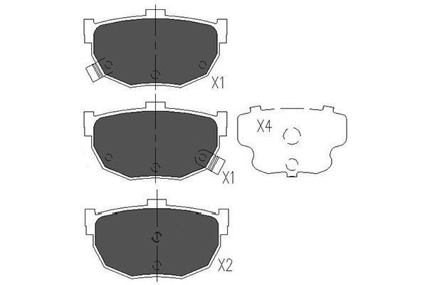 Remblokset Kavo Parts KBP-6544