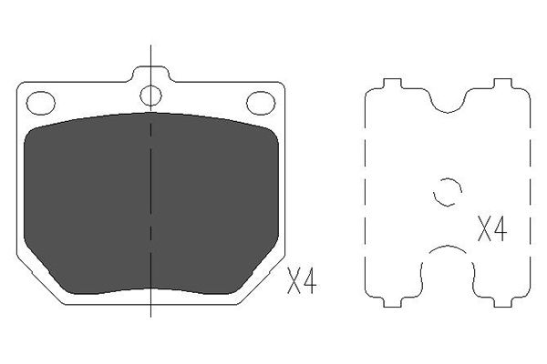 Remblokset Kavo Parts KBP-6569