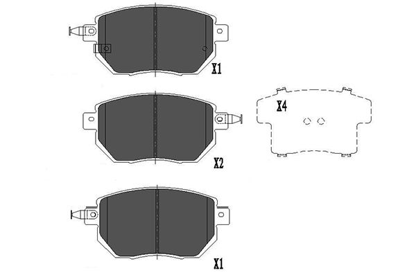 Kavo Parts Remblokset KBP-6573