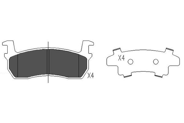 Remblokset Kavo Parts KBP-6594
