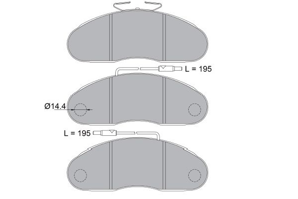 Remblokset Kavo Parts KBP-6602