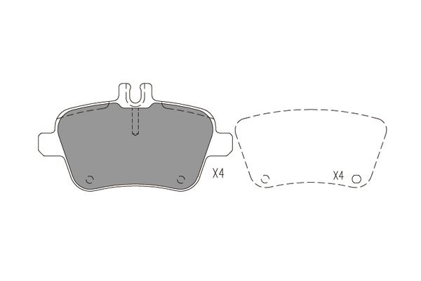 Remblokset Kavo Parts KBP-6619