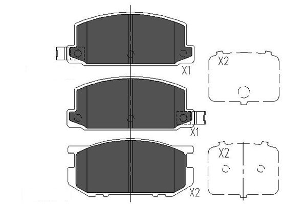 Remblokset Kavo Parts KBP-8006