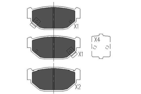 Remblokset Kavo Parts KBP-8007