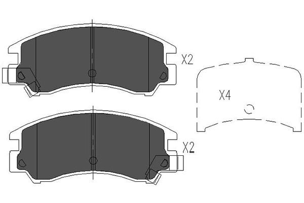 Remblokset Kavo Parts KBP-8008