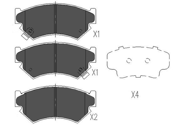 Remblokset Kavo Parts KBP-8011