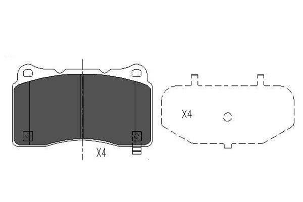 Remblokset Kavo Parts KBP-8021