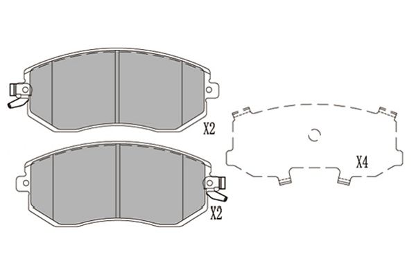 Remblokset Kavo Parts KBP-8025