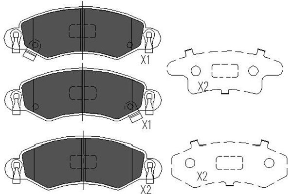 Remblokset Kavo Parts KBP-8508