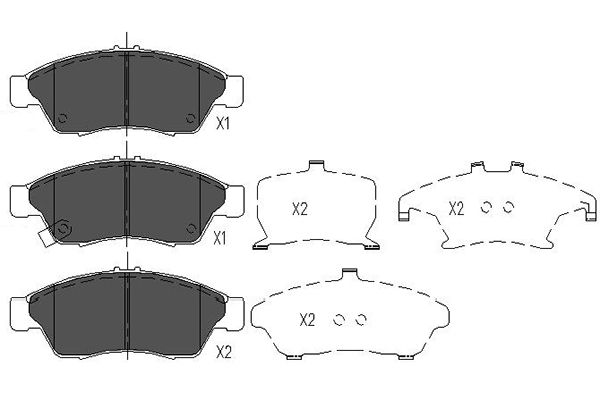 Remblokset Kavo Parts KBP-8510