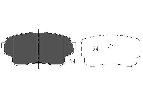 Remblokset Kavo Parts KBP-8511