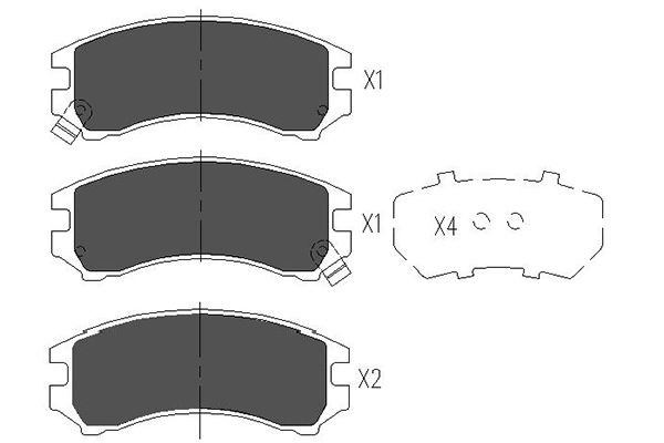 Remblokset Kavo Parts KBP-8513