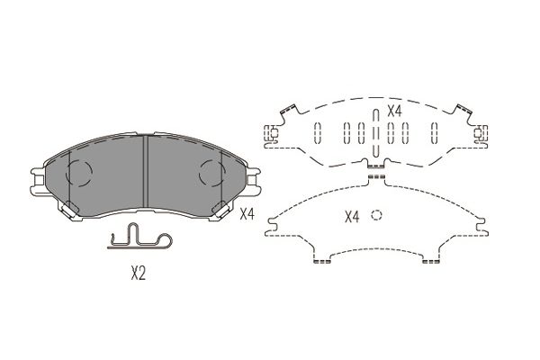 Remblokset Kavo Parts KBP-8533