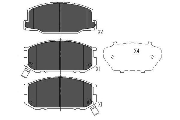 Remblokset Kavo Parts KBP-9031