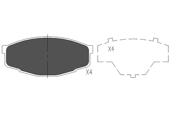 Remblokset Kavo Parts KBP-9032