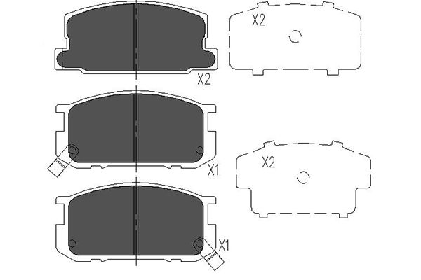 Remblokset Kavo Parts KBP-9035