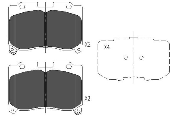 Remblokset Kavo Parts KBP-9045