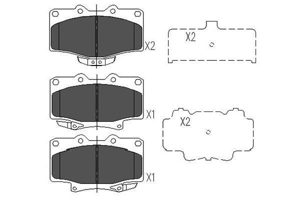 Remblokset Kavo Parts KBP-9047