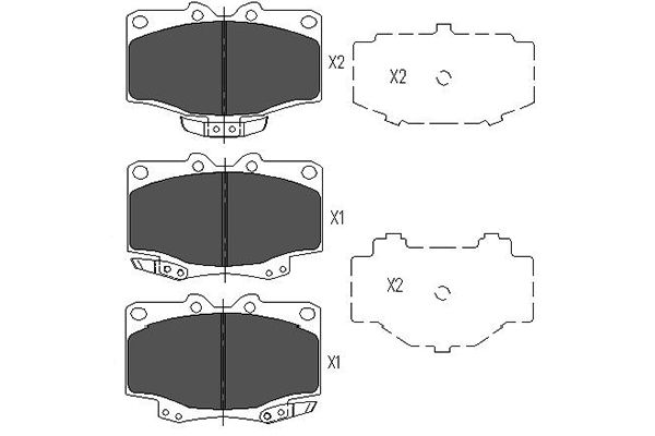 Remblokset Kavo Parts KBP-9048