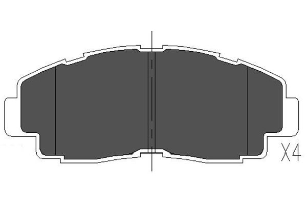 Remblokset Kavo Parts KBP-9052