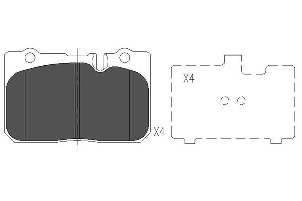 Remblokset Kavo Parts KBP-9053