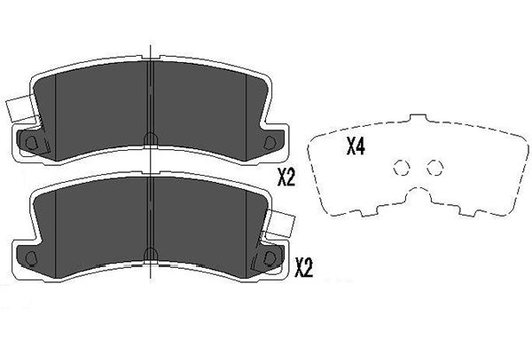 Remblokset Kavo Parts KBP-9058