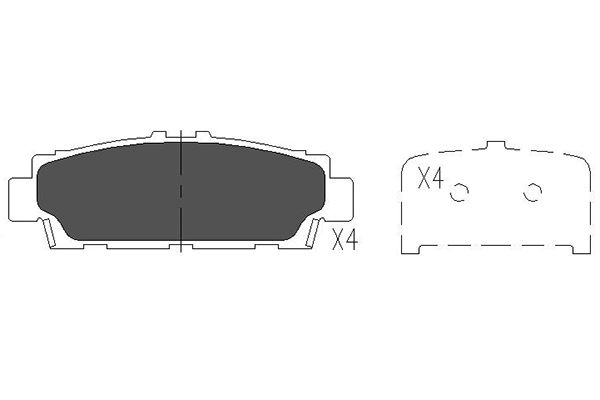 Remblokset Kavo Parts KBP-9060