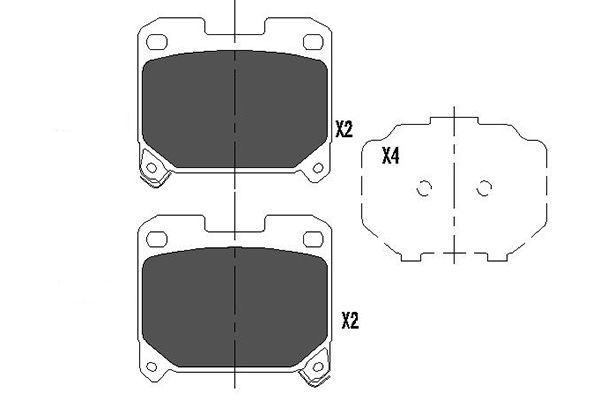 Remblokset Kavo Parts KBP-9063