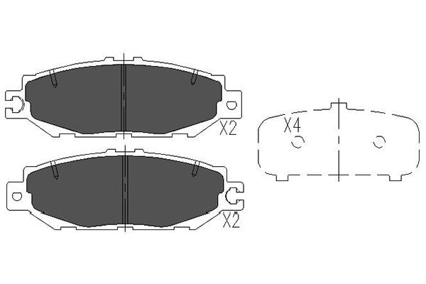 Remblokset Kavo Parts KBP-9064