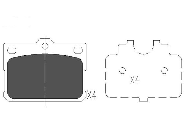 Remblokset Kavo Parts KBP-9081
