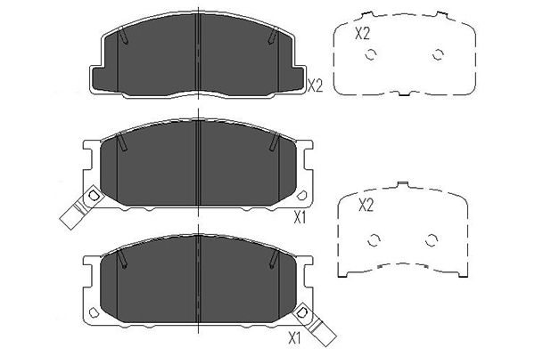 Remblokset Kavo Parts KBP-9084