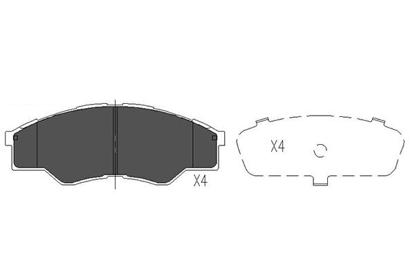 Remblokset Kavo Parts KBP-9102