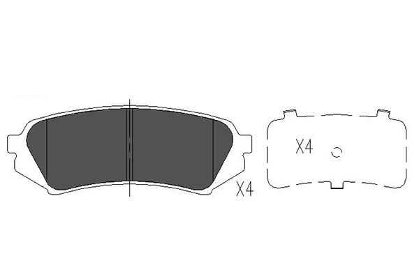 Remblokset Kavo Parts KBP-9118