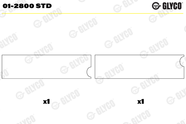 Drijfstanglager Glyco 01-2800 STD