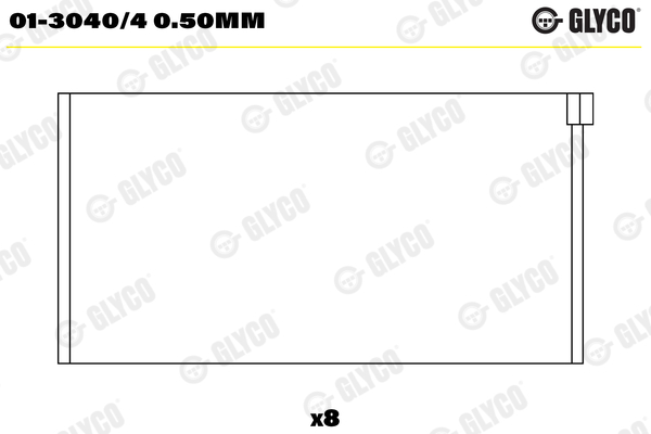 Drijfstanglager Glyco 01-3040/4 0.50mm