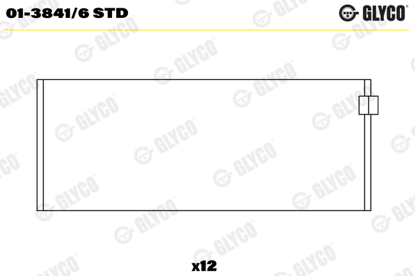 Drijfstanglager Glyco 01-3841/6 STD