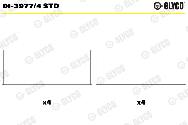 Drijfstanglager Glyco 01-3977/4 STD