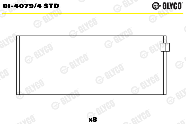 Drijfstanglager Glyco 01-4079/4 STD