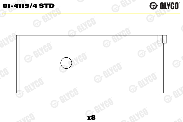 Drijfstanglager Glyco 01-4119/4 STD