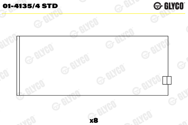 Drijfstanglager Glyco 01-4135/4 STD