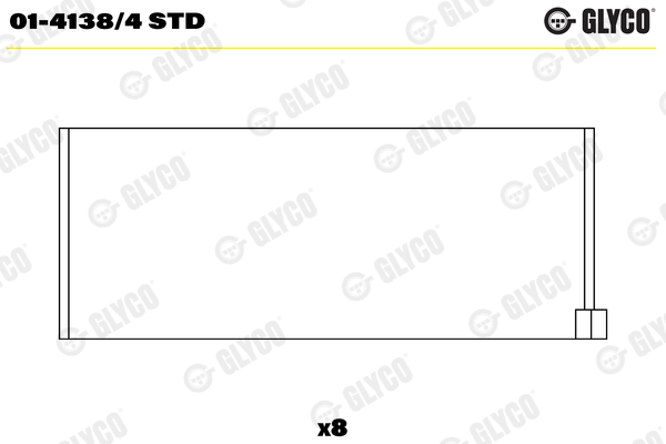 Drijfstanglager Glyco 01-4138/4 STD