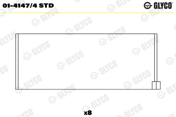 Drijfstanglager Glyco 01-4147/4 STD