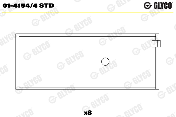 Drijfstanglager Glyco 01-4154/4 STD