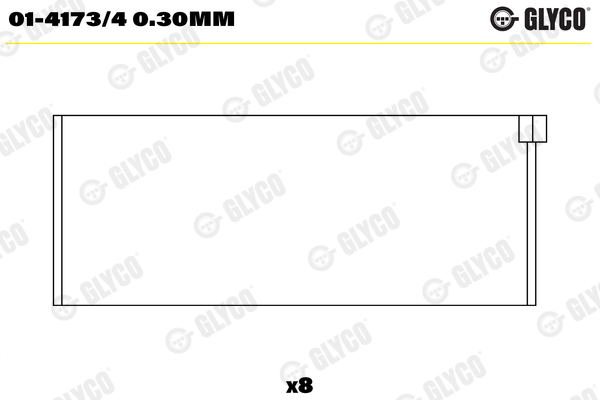 Drijfstanglager Glyco 01-4173/4 0.30mm