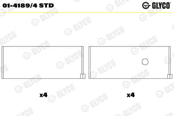 Drijfstanglager Glyco 01-4189/4 STD