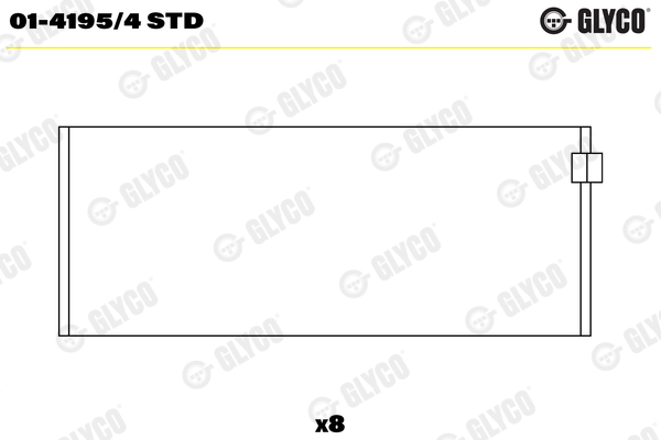 Drijfstanglager Glyco 01-4195/4 STD