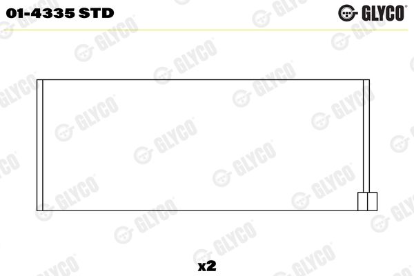 Drijfstanglager Glyco 01-4335 STD