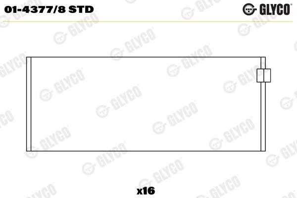 Drijfstanglager Glyco 01-4377/8 STD