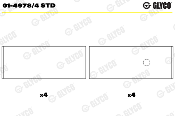 Drijfstanglager Glyco 01-4978/4 STD